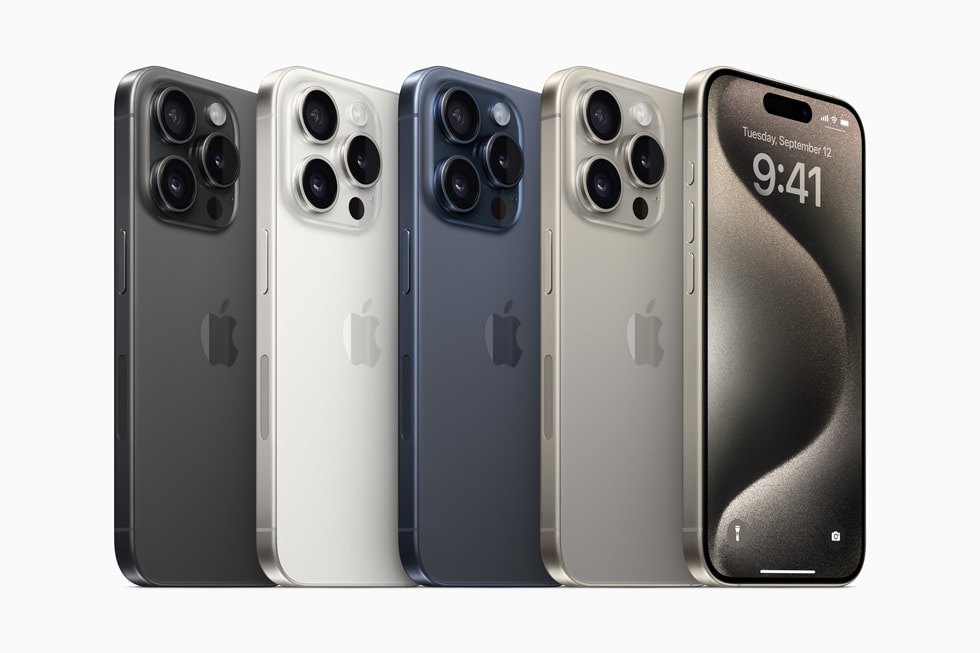 iPhone 15 Pro Max titanium colors
