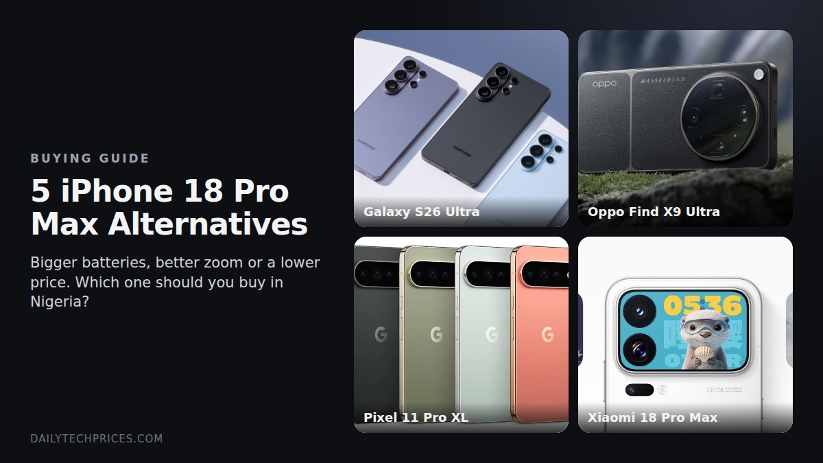 Galaxy S26 Ultra, Oppo Find X9 Ultra, Pixel 11 Pro XL and Xiaomi 18 Pro Max, the top alternatives to the iPhone 18 Pro Max