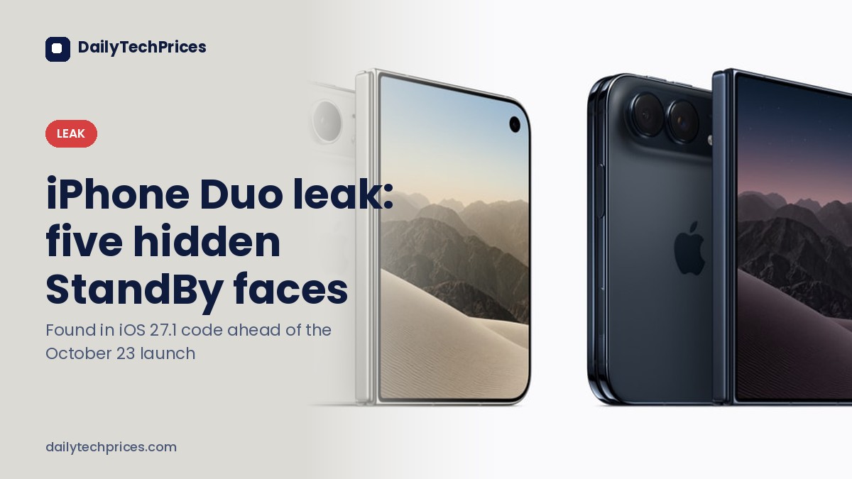 iPhone Duo leak shows five StandBy faces Apple hasn’t announced