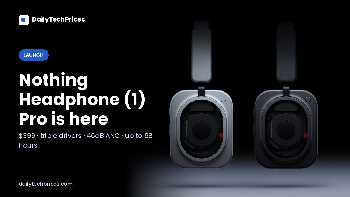 Nothing Headphone (1) Pro is here at $399, and this one is going after Sony and Bose