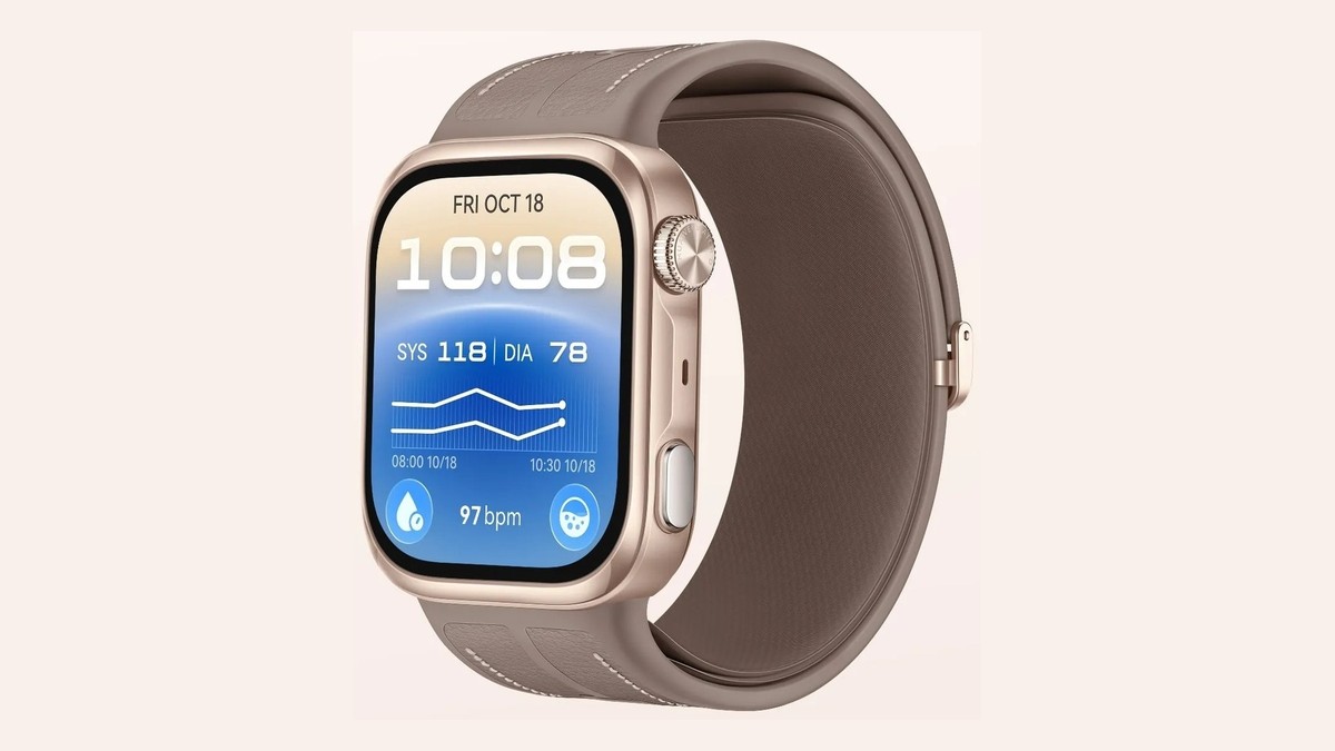 The Huawei Watch D3 has an inflatable airbag built into its strap (Image: Huawei)