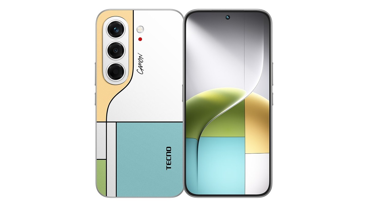 The Tecno Camon Slim 5G comes in bold finishes like Neo Mondrian and Burgundy Red (Image: Tecno)